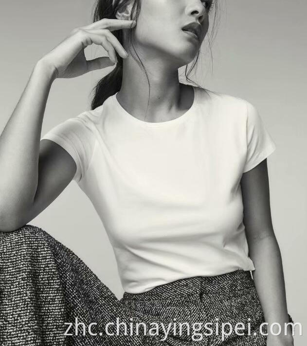 批发高质量女性T恤100%棉花多种颜色定制纯T恤徽标印花黑色T恤衫